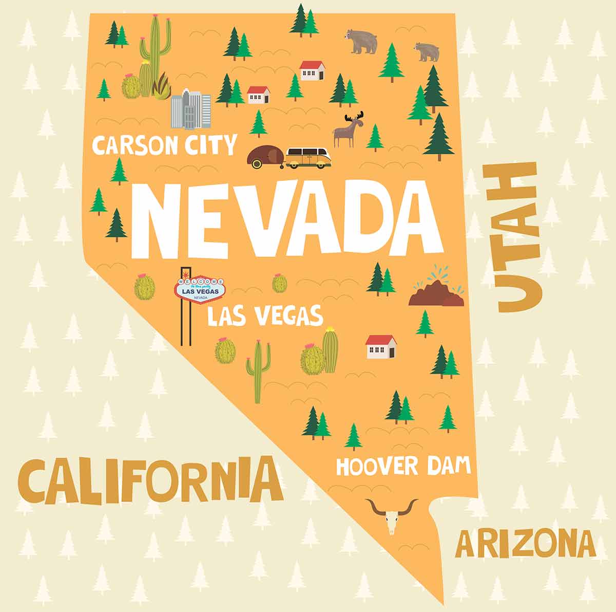 nevada cities map