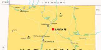 new mexico map