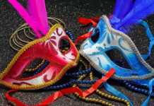 20 Museums in New Orleans for Music, History and Magic new orleans museums red and blue masks with feathers