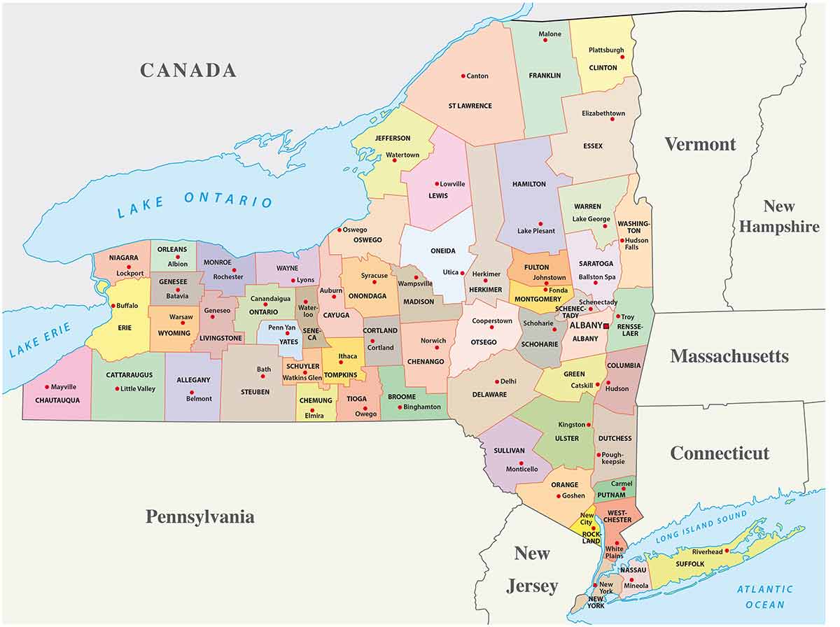 new york state map