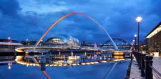 newcastle at night