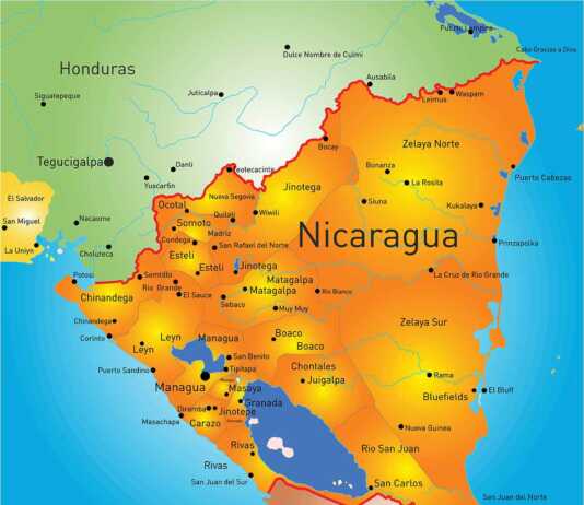 nicaragua cities map