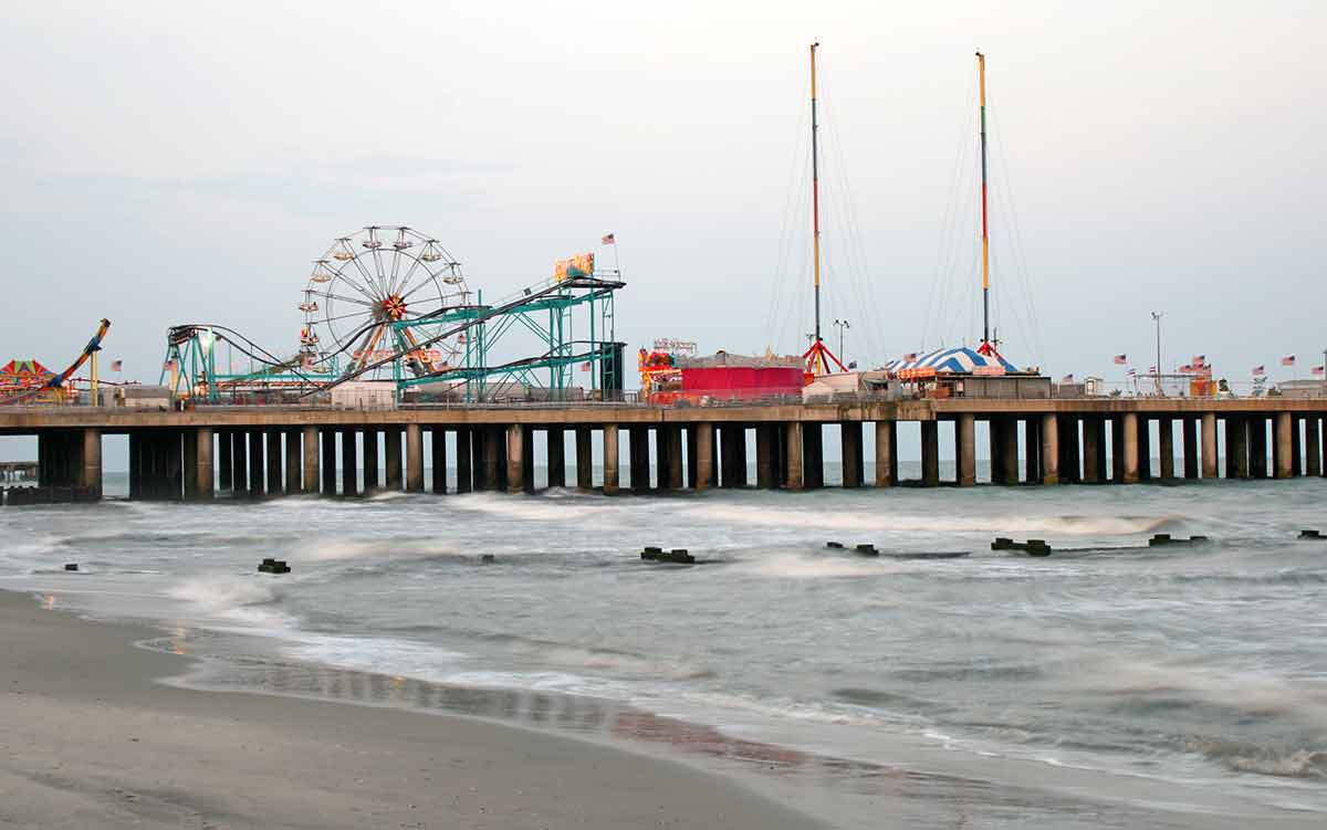 nicest beaches in new jersey pier with amusement park rides