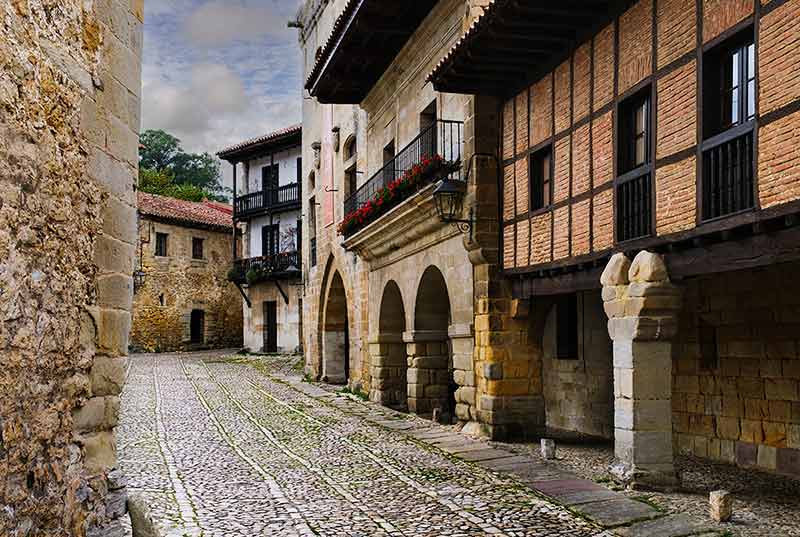 The Cantabrian Town Of Santillana Del Mar