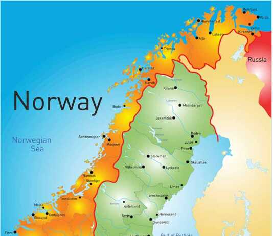 norway map