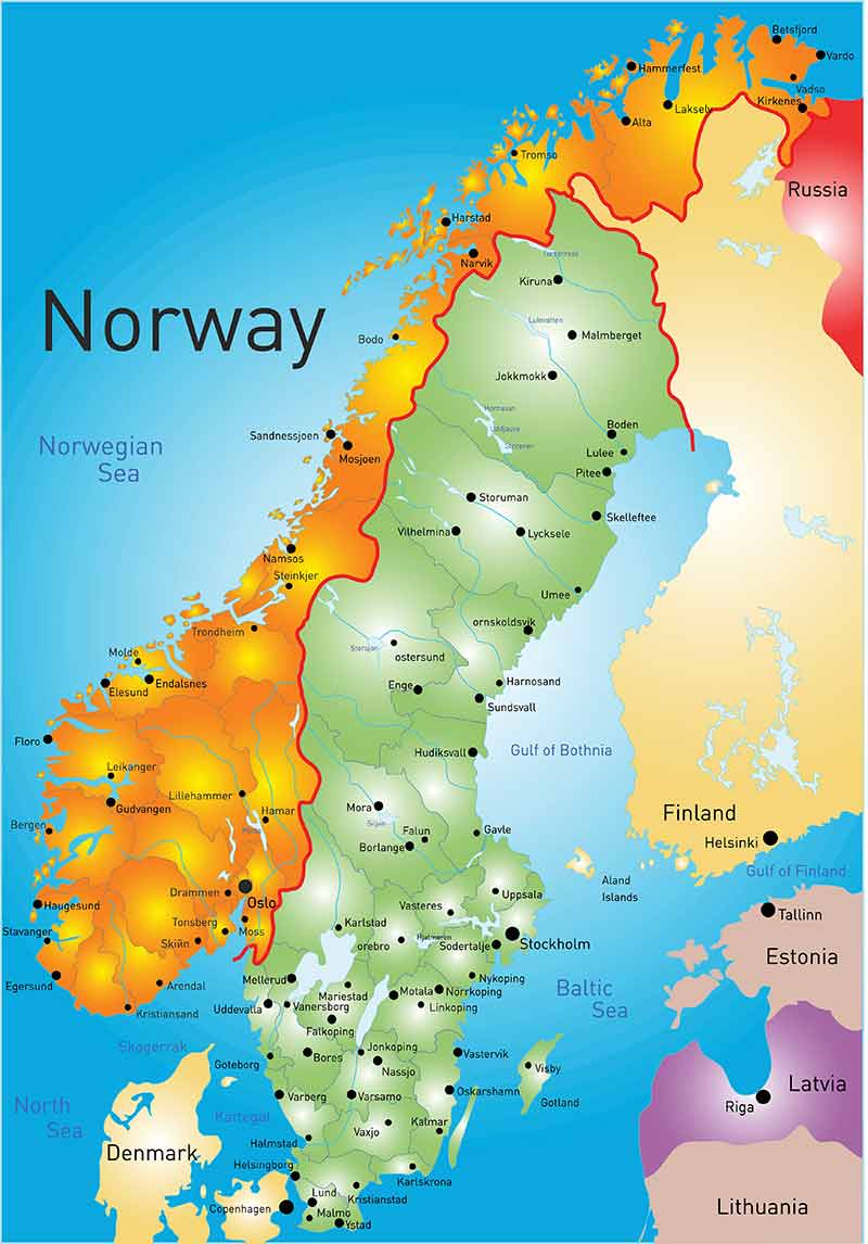 norway map