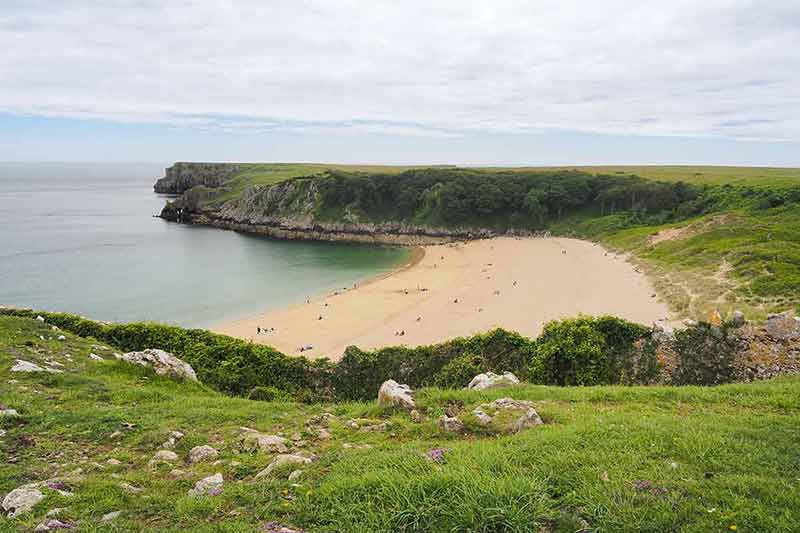 nudist beaches in north wales Barafundle Bay