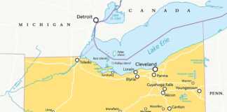 ohio cities map