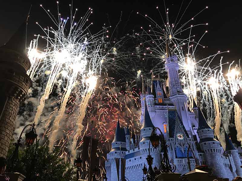 orlando things to do at night fireworks over the disney castle