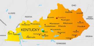 paducah on the Kentucky map