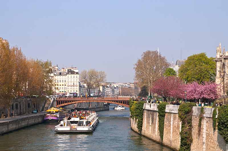 Tourist Cruise In River Seine, Paris