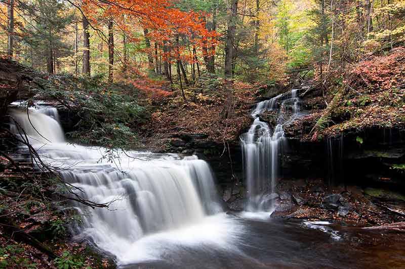 Waterfalls and fall colours