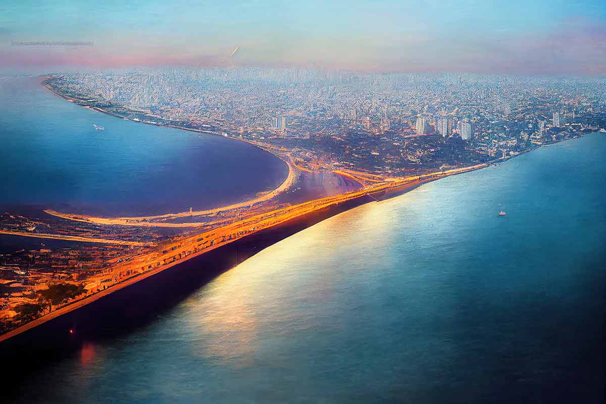 Mumbai Showing The Bandra Worli Sea Link