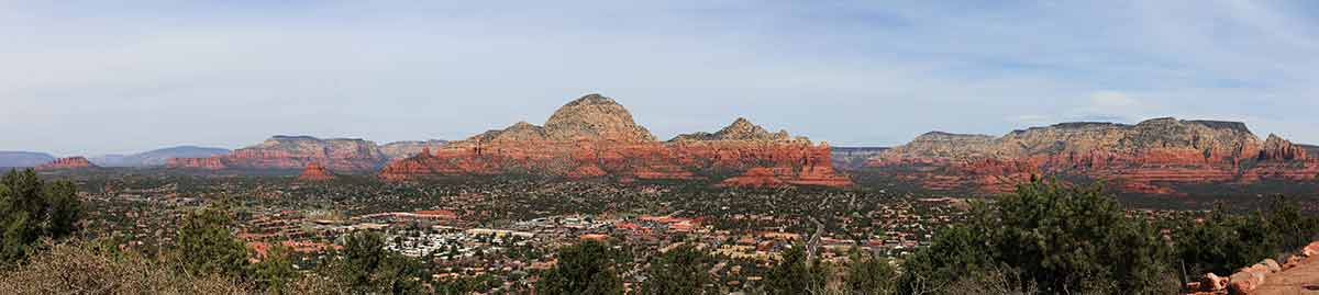 Sedona, Arizona Red Rock Panoramic Mountain Landscape