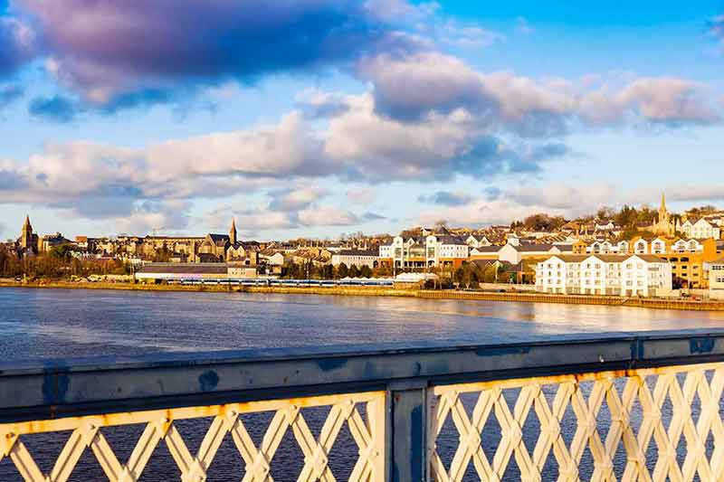 Derry Panorama From Craigavon Bridge