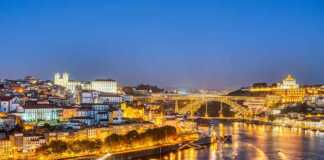 View Of Porto At Night