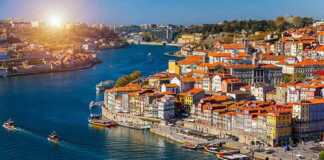 Porto, Portugal Old Town On The Douro River