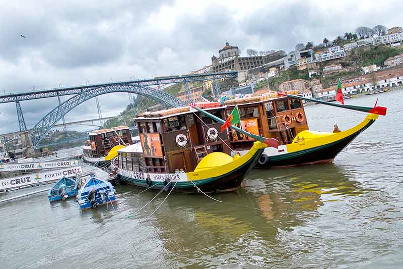 Flat-Bottom Boats, Oporto, Porto, Portugal