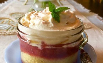 rhubarb tiramisu photo
