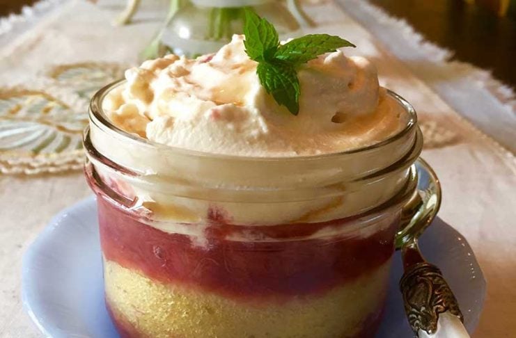 This Rhubarb Tiramisu Is The Dessert Everyone Will Be Talking About rhubarb tiramisu photo
