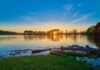 20 Best Things To Do In Rogers Arkansas sunset on Beaver Lake near rogers arkansas