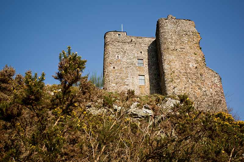 Ruins Of A Castle In Peebles, Scotland