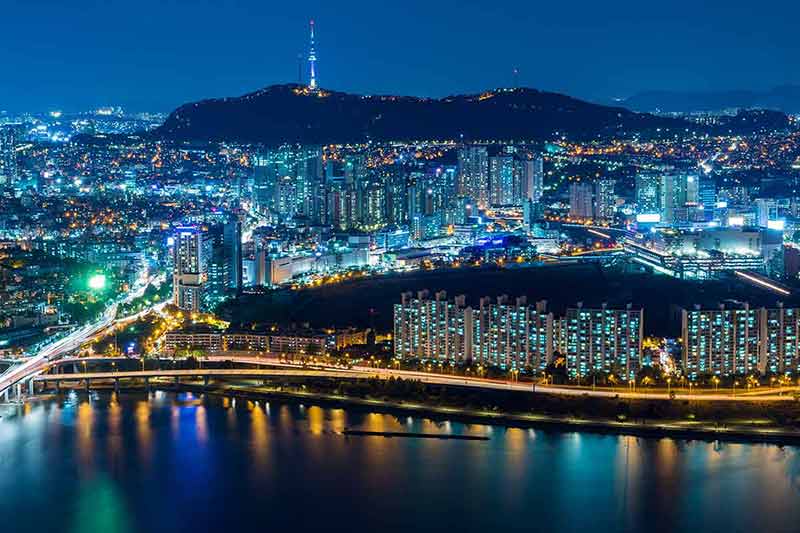 seoul south korea at night