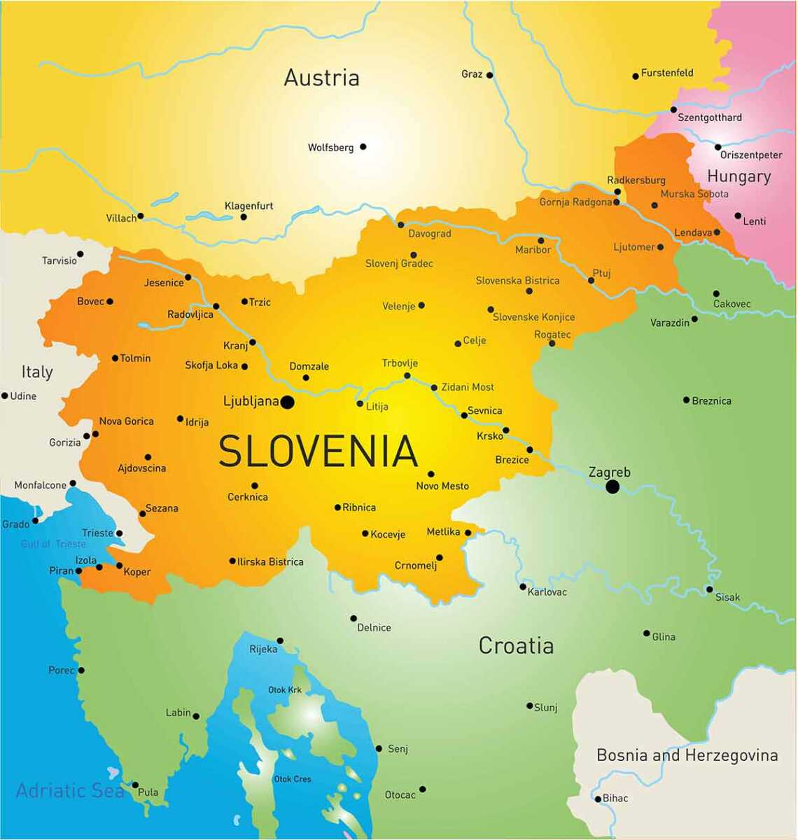 slovenia map