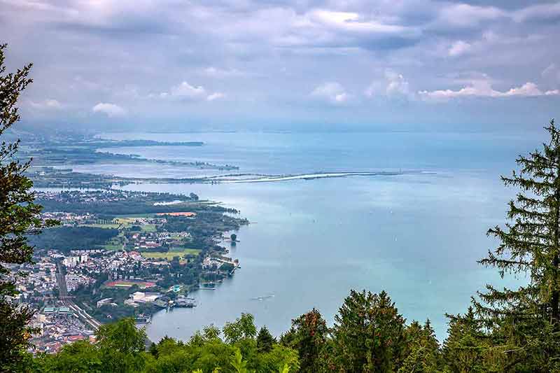 Aerial View From Pfander To Bodensee/ Lake Constance