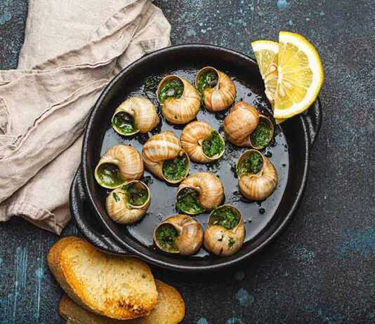 Escargots De Bourgogne Snails With Garlic Butter And Parsley