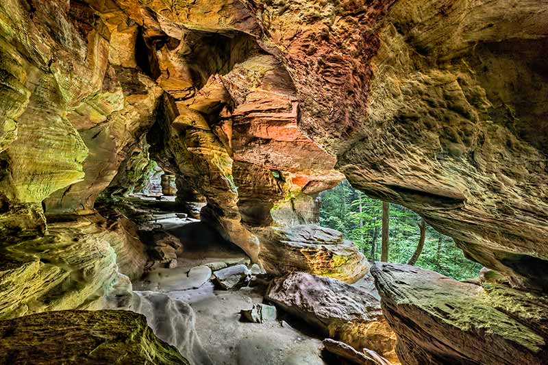 state parks in ohio hocking hills rock cavern