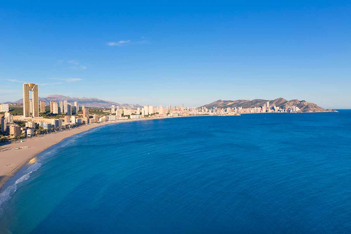 sunny beaches in spain