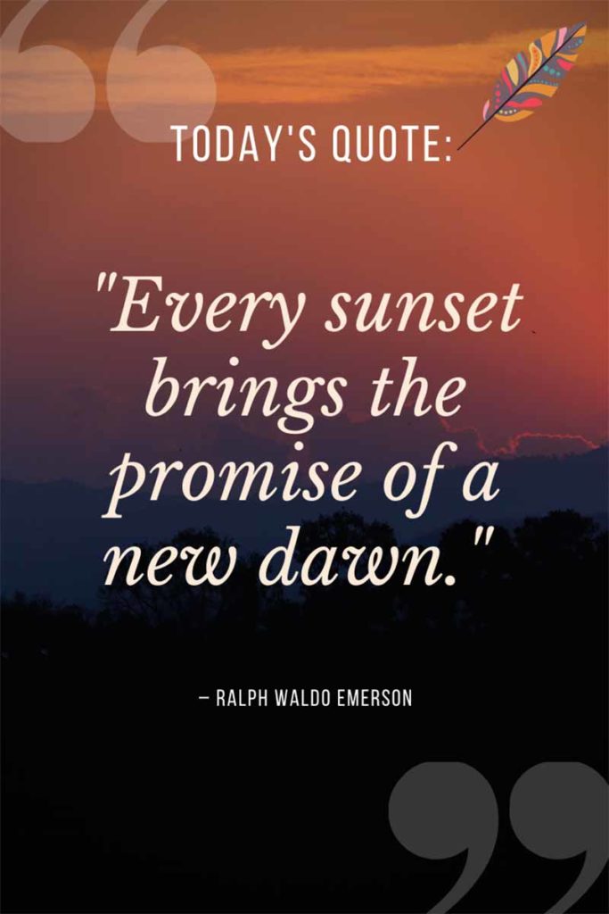 sunset quotes short