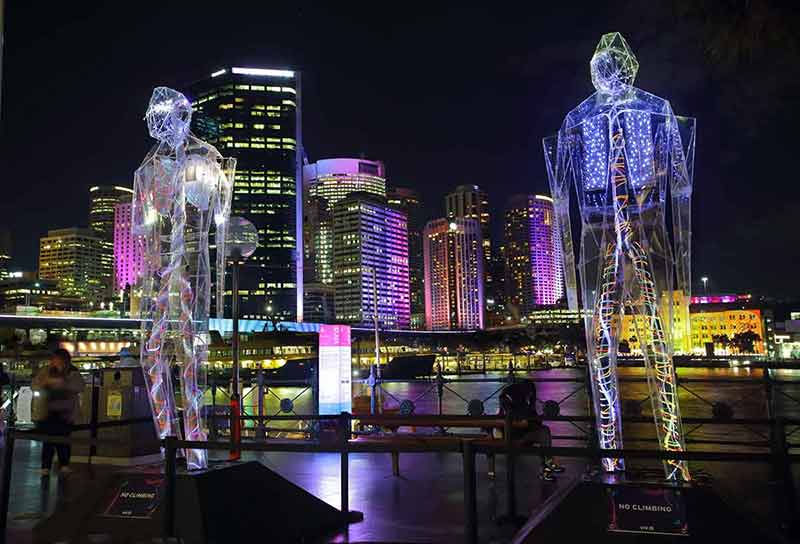 sydney lookouts at night Vivid Sydney - Exposed