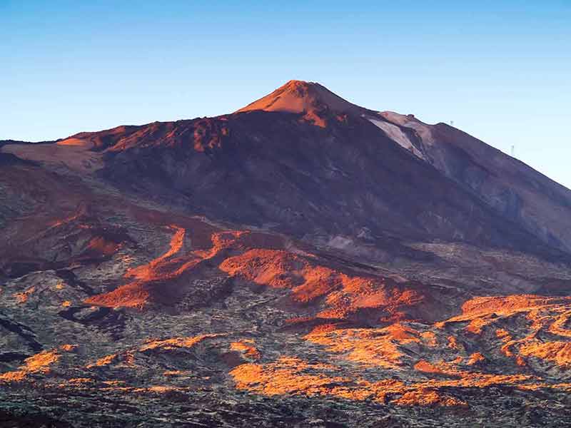 tenerife things to do in december Mount Teide against blue sky