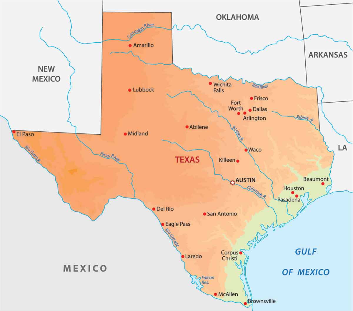 texas map