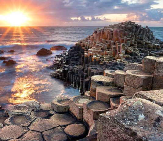 Giant Causeway at sunset - thing to do in northern ireland