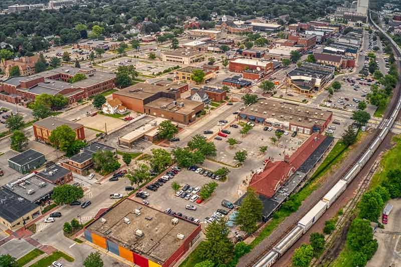 aerial view of Ames