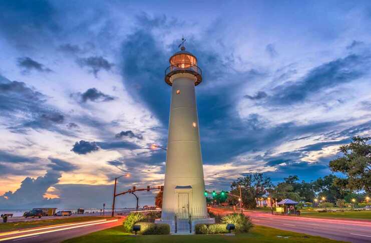 20 things to do in Biloxi MS for casinos beaches and more lighthouse at dusk