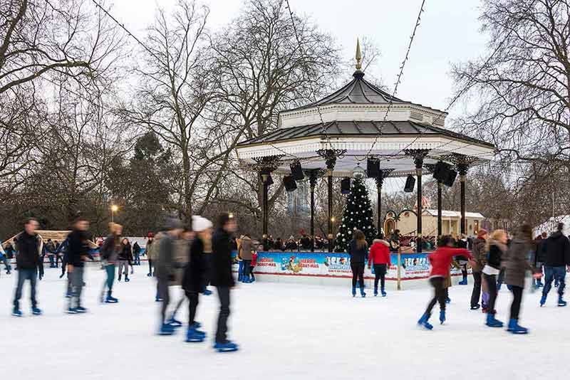 things to do in London during christmas ice rink in Hyde Park