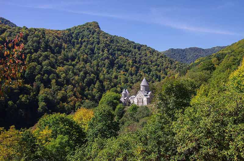 The Ancient Haghartsin Monastery Is Located Near The Town Of Dilijan