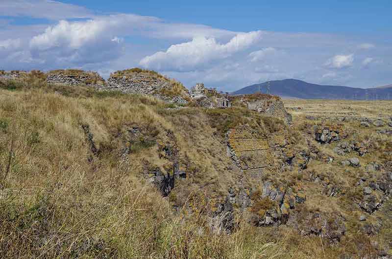 Panorama Of The Ruins Of The Armenian Medieval Fortress Lori Berd