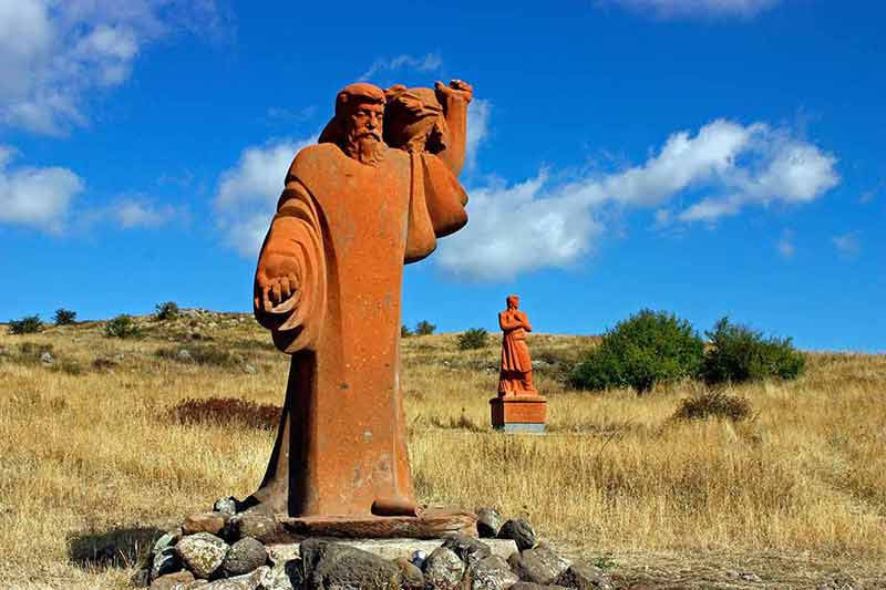Statues On Mount Aragats
