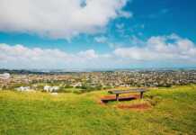 Auckland view from Mt Eden