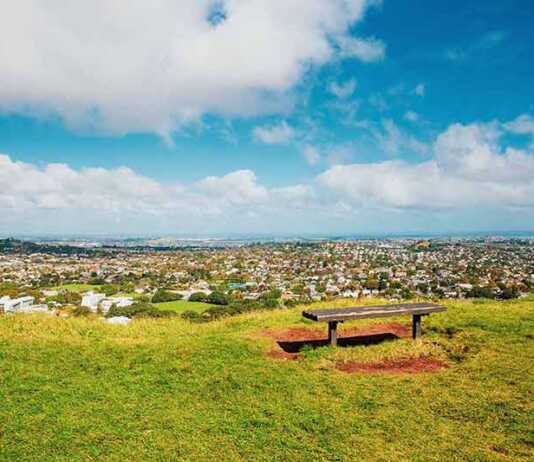 Auckland view from Mt Eden