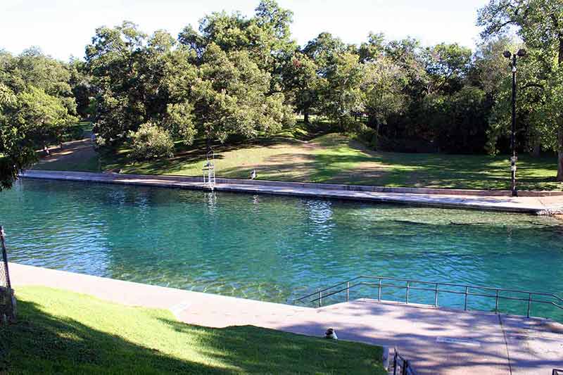 things to do in austin for free A nice shot of Barton Springs pool in downtown Austin, Texas.