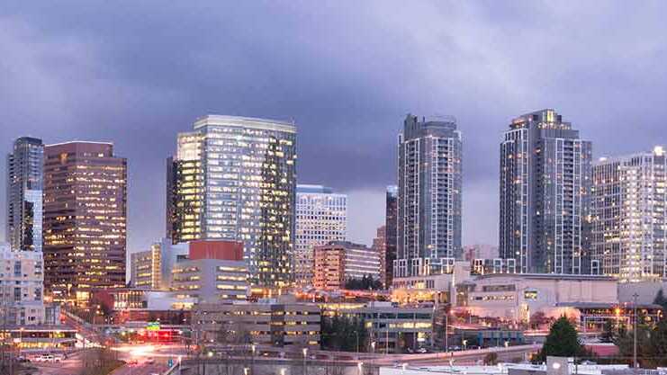 20 things to do in Bellevue WA that are better than you expect Bright Lights City Skyline, Downtown Bellevue, Washington