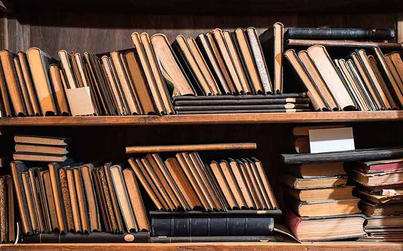 Old Books In A Vintage Library
