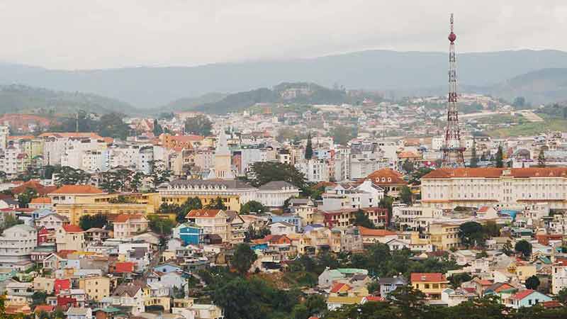 Dalat City. The City Is Located On The Langbian Plateau.