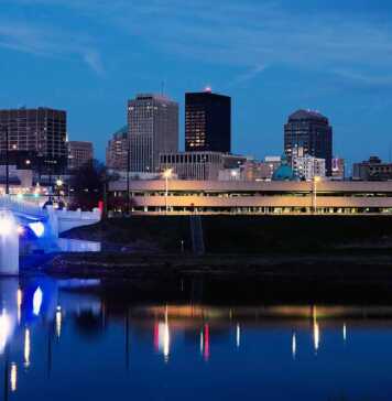 20 Best Things To Do In Dayton Ohio Skyline Of Dayton At Night